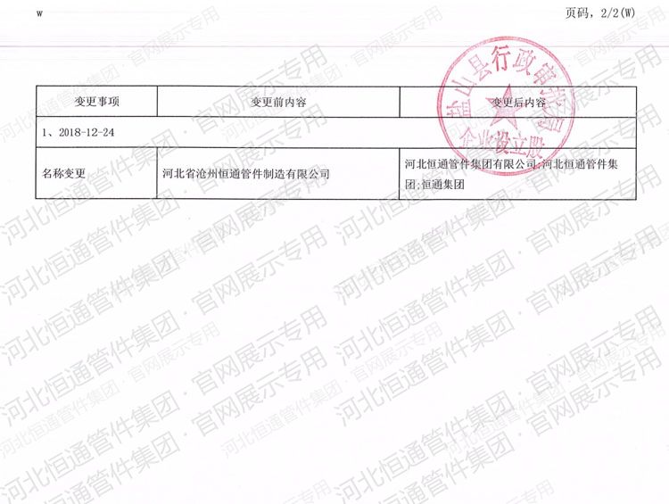 工商部门出具的企业名称变更证明